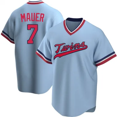 Youth Minnesota Twins #7 Joe Mauer Replica Home White Jersey – The